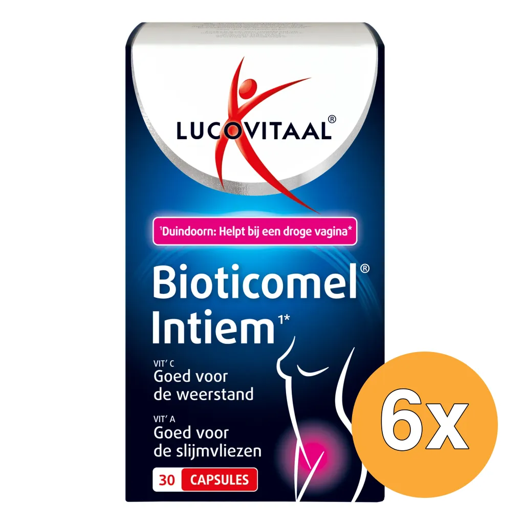 6x Lucovitaal Bioticomel Intiem (30 capsules)