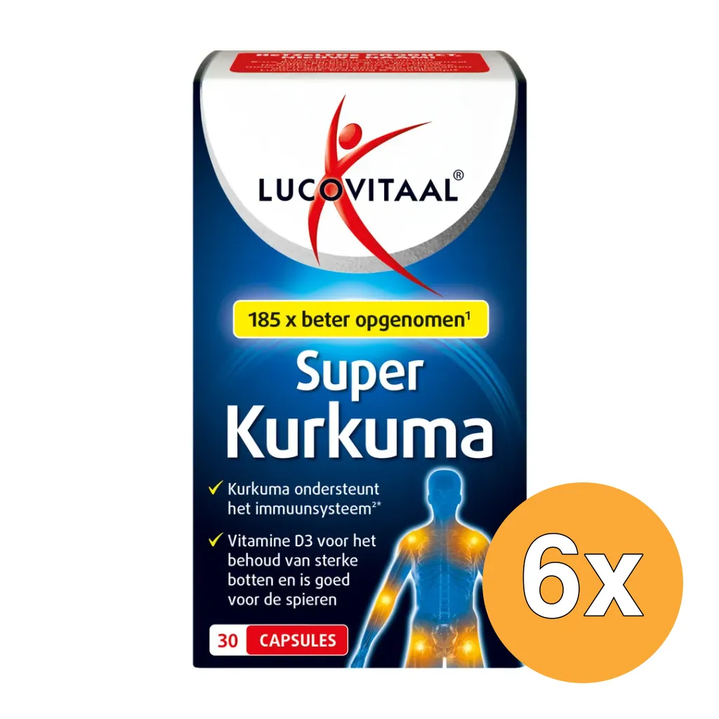 6x Lucovitaal Kurkuma X-tra Krachtig (30 capsules