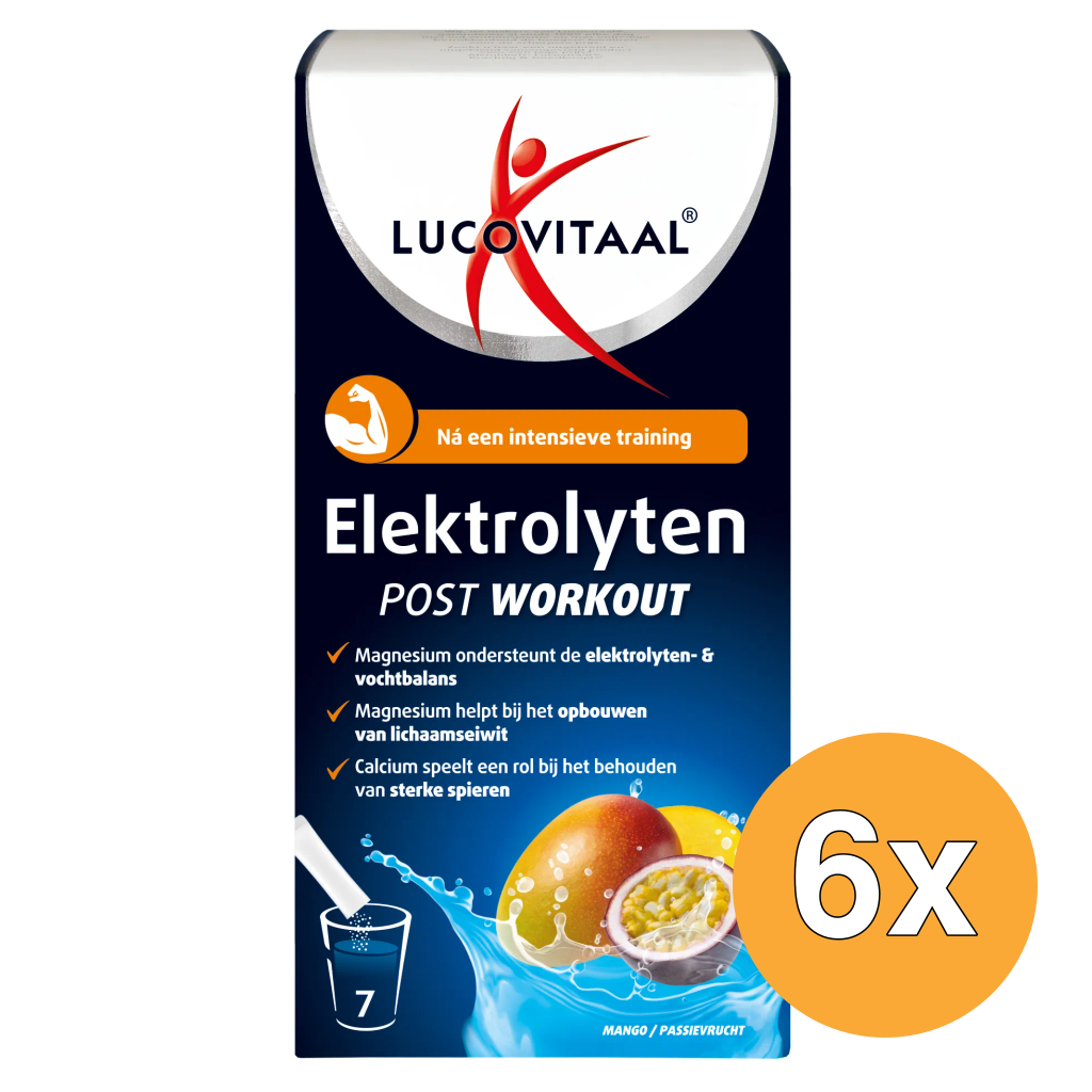 6x Lucovitaal Elektrolyten Post Workout (7 zakjes)