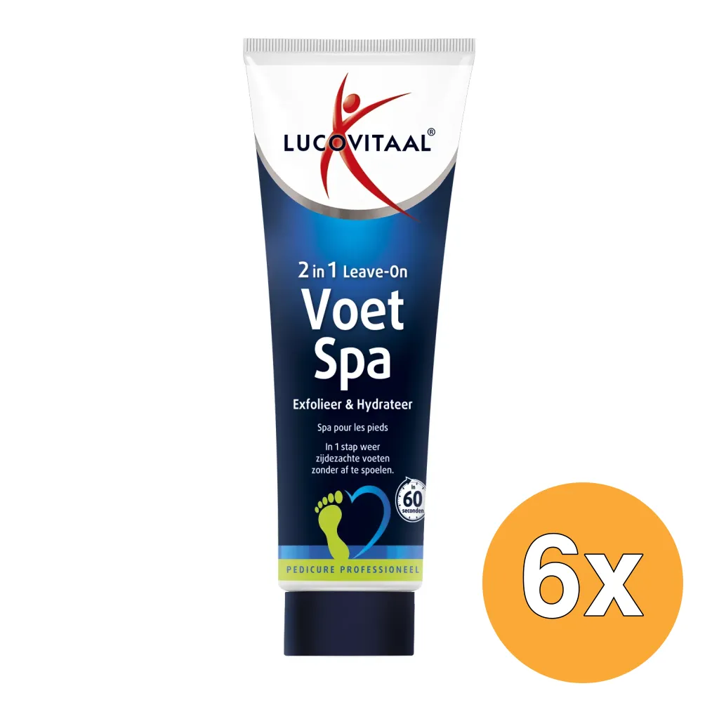 6x Lucovitaal Voetspa Exfolieer & Hydrateer (75 ml)