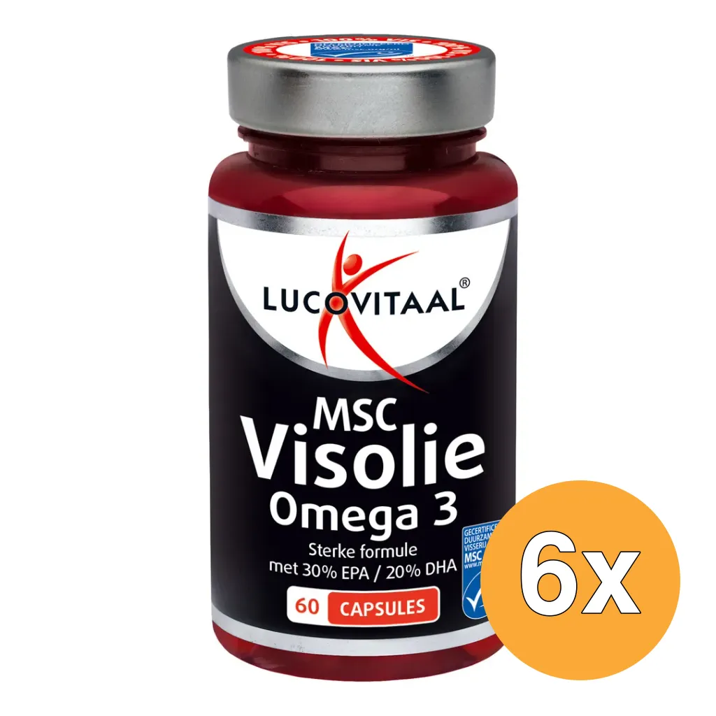 6x Lucovitaal Msc Visolie Omega 3 (60 capsules)