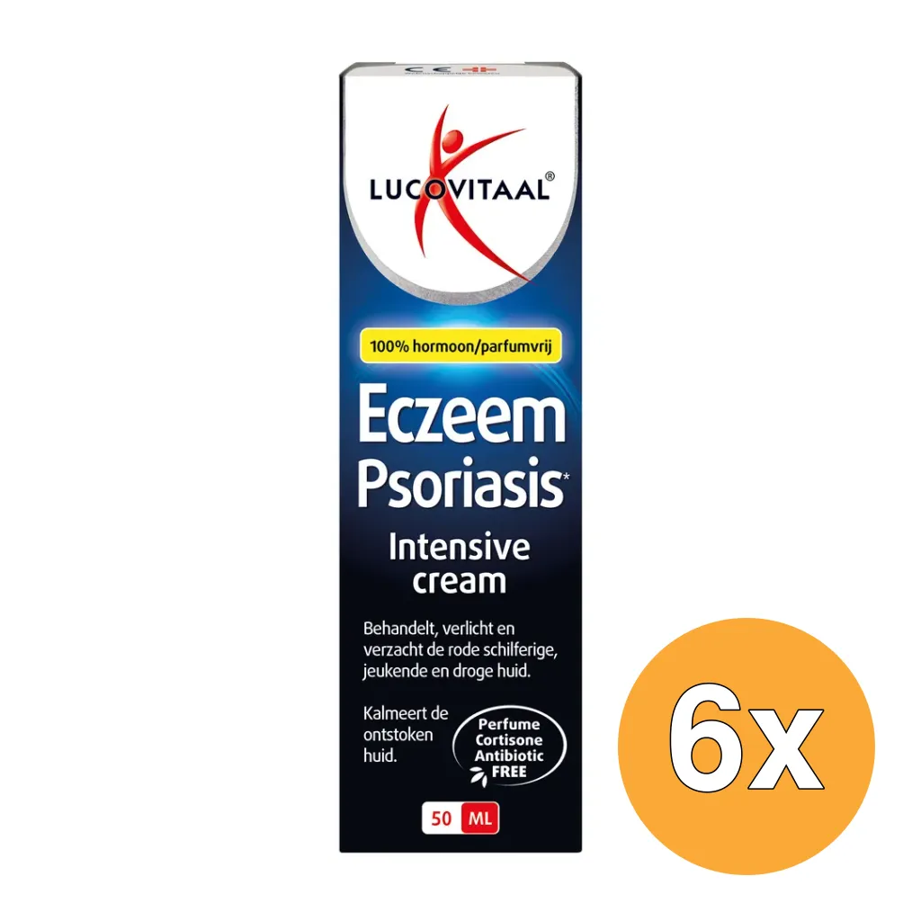 6x Lucovitaal Eczeem Psoriasis Intensive Cream (50 ml)