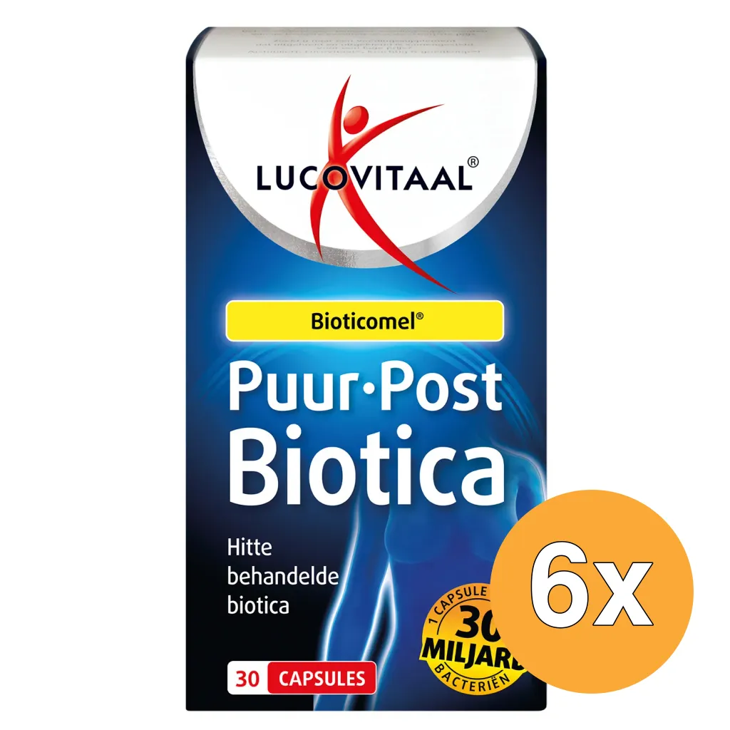 6x Lucovitaal Puur Post Probiotica (30 capsules)