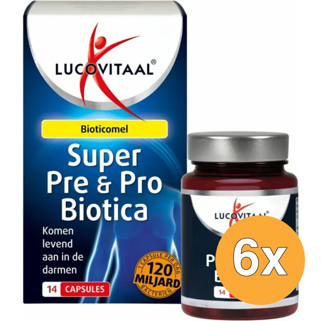 6x Lucovitaal Super Pre & Probiotica (14 capsules)