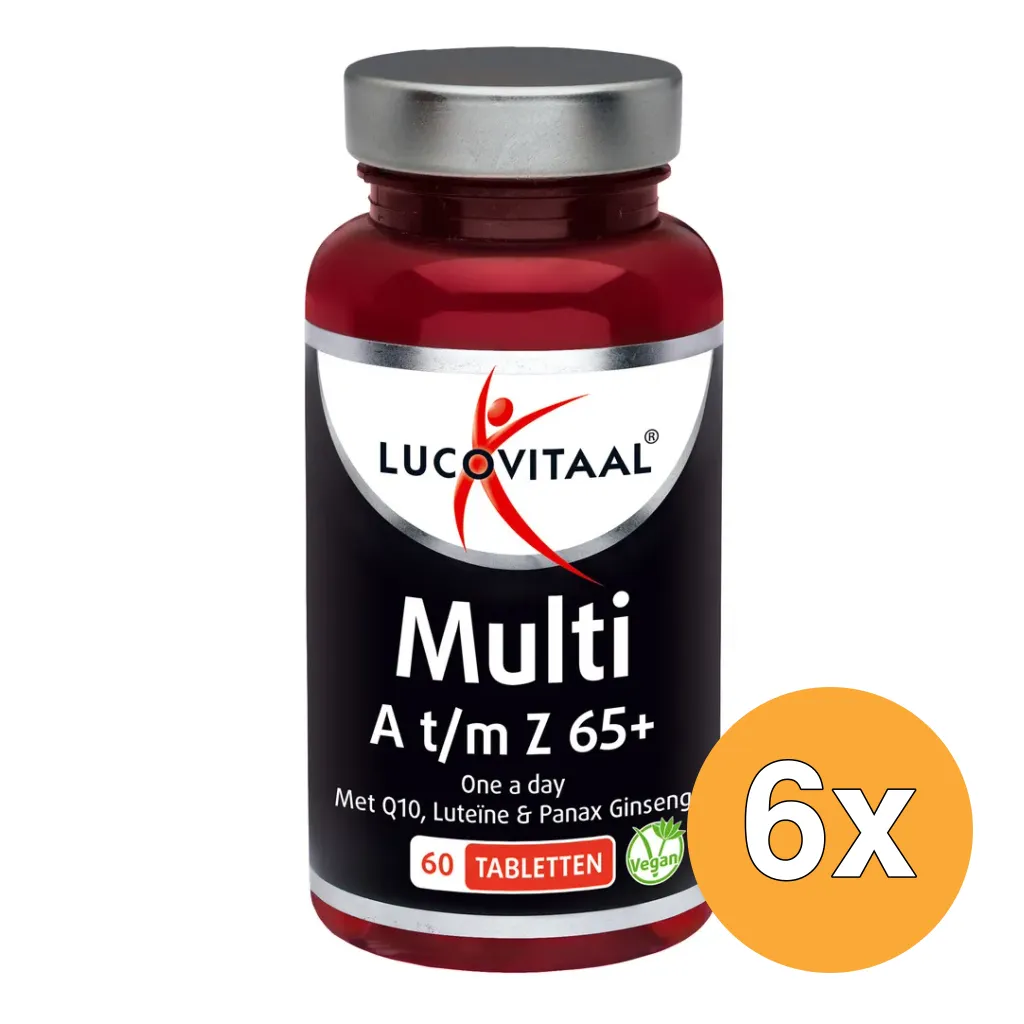 6x Lucovitaal Multi A-Z 65+ (60 tabletten)