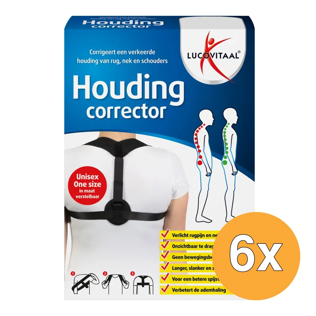 6x Lucovitaal Houdingcorrector (1 stuk)