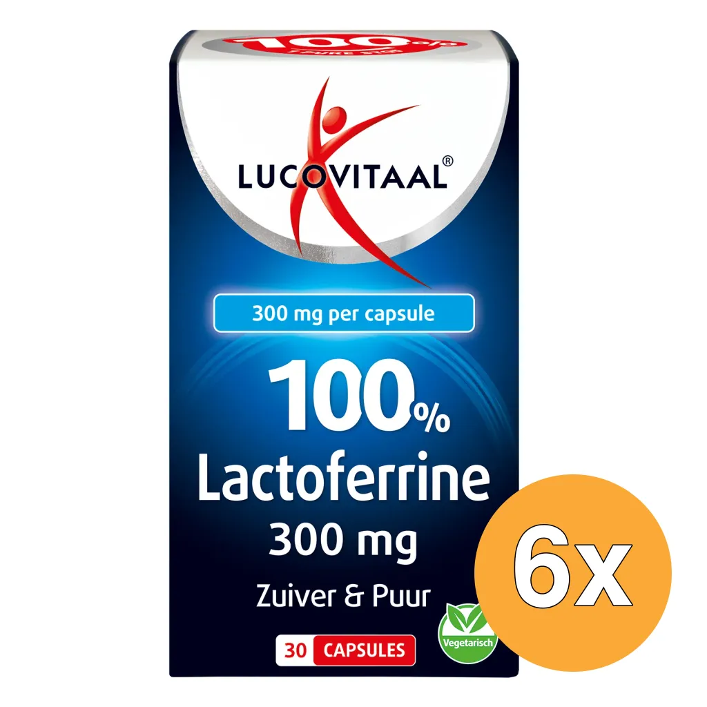 6x Lucovitaal Lactoferrine 100% (30 capsules)