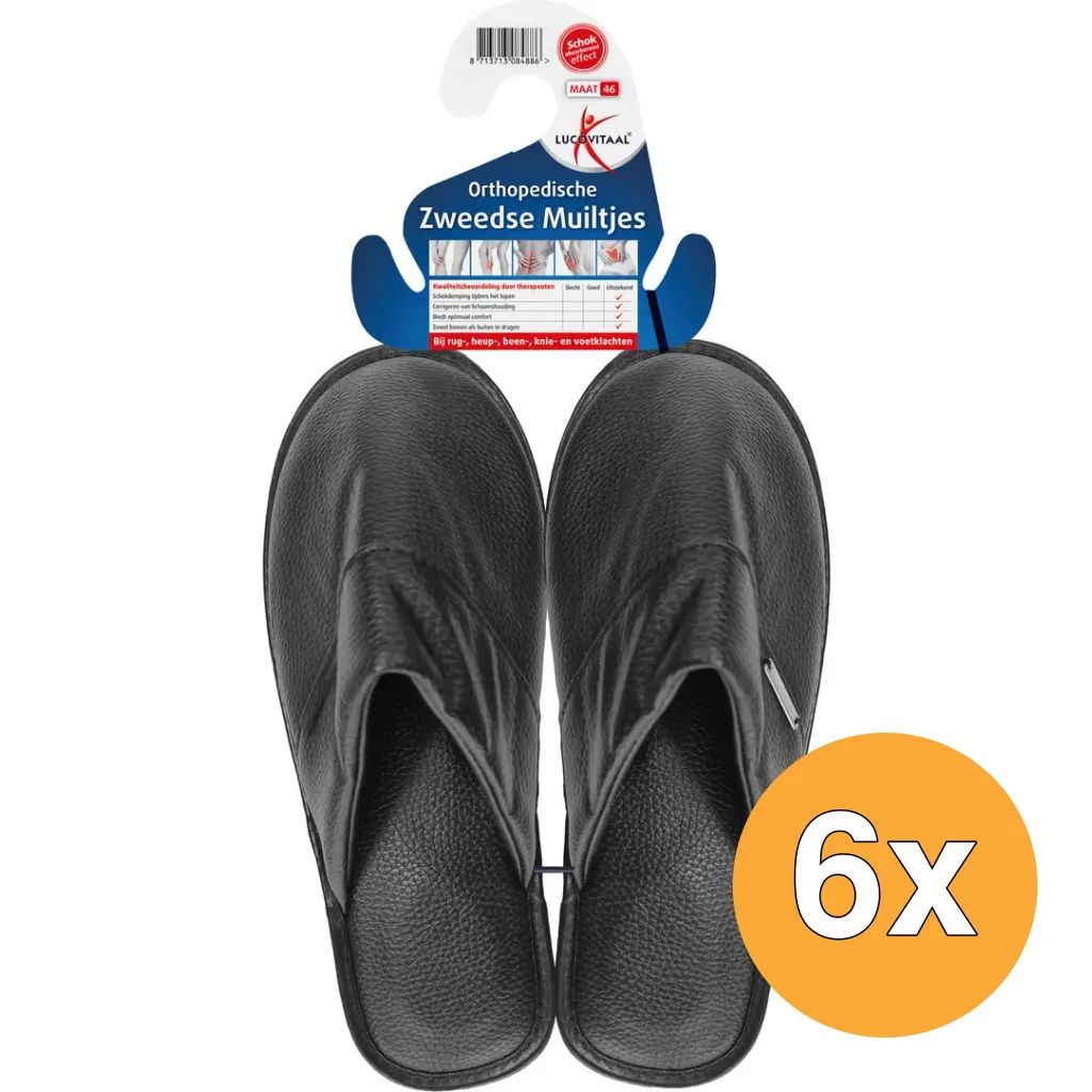 6x Lucovitaal Orth. Zweedse Muiltjes 46 (1 paar)