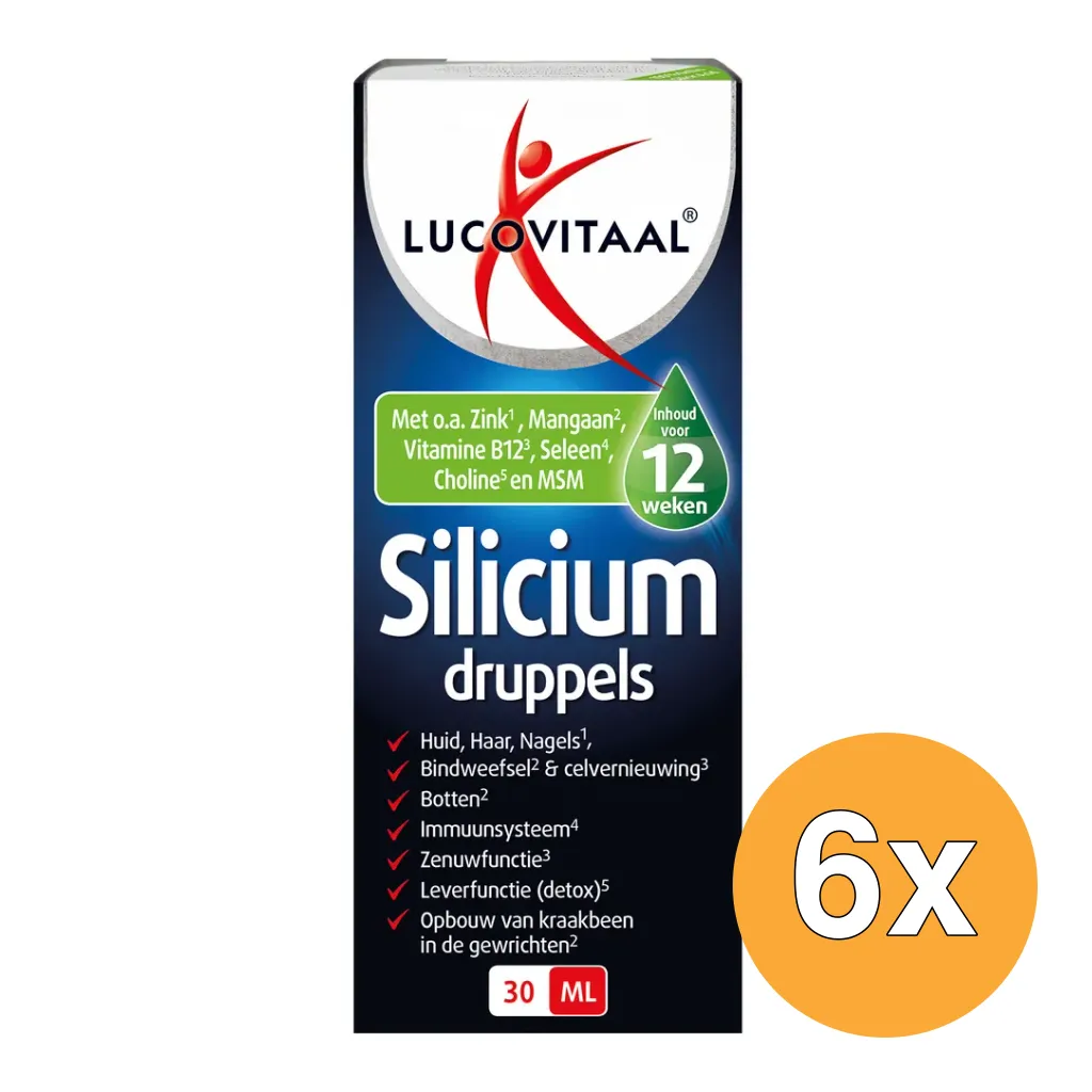 6x Lucovitaal Silicium Druppels (30 ml)