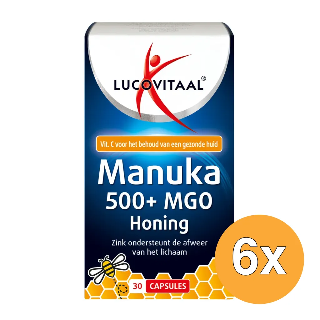 6x Lucovitaal Manuka Honing Zink (30 capules)