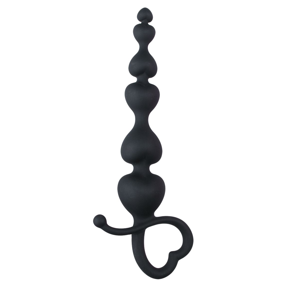 Easytoys Anal Collection - Anal Beads Heart Handle Zwart (1 stuk)