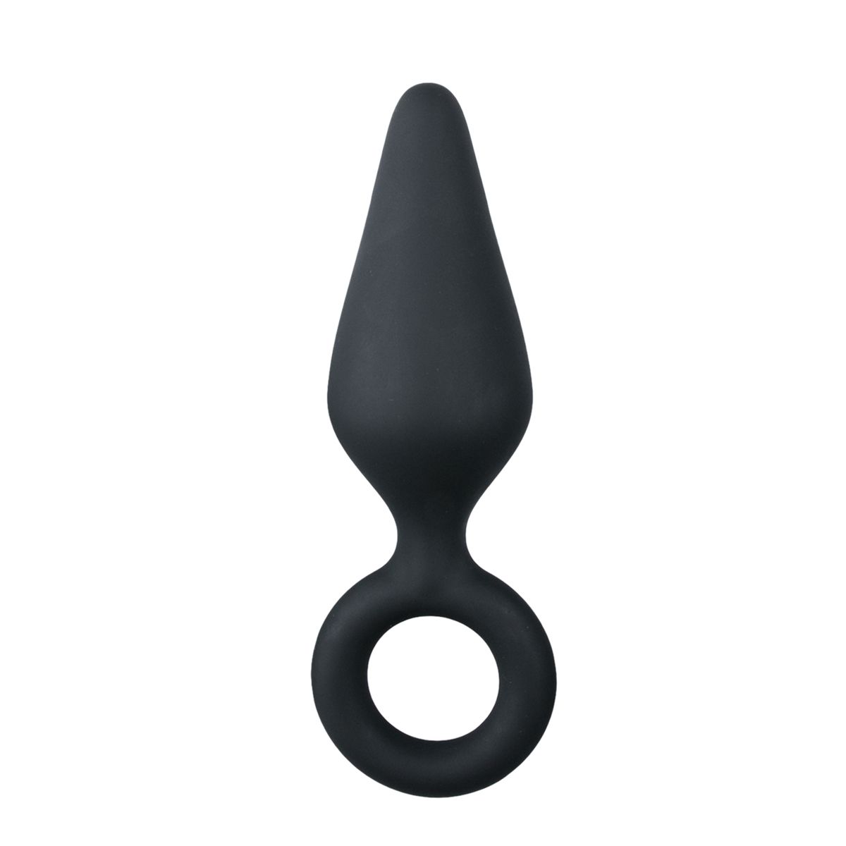 Easytoys Anal Collection - Buttplug with Pull Ring Medium Zwart (1 stuk)