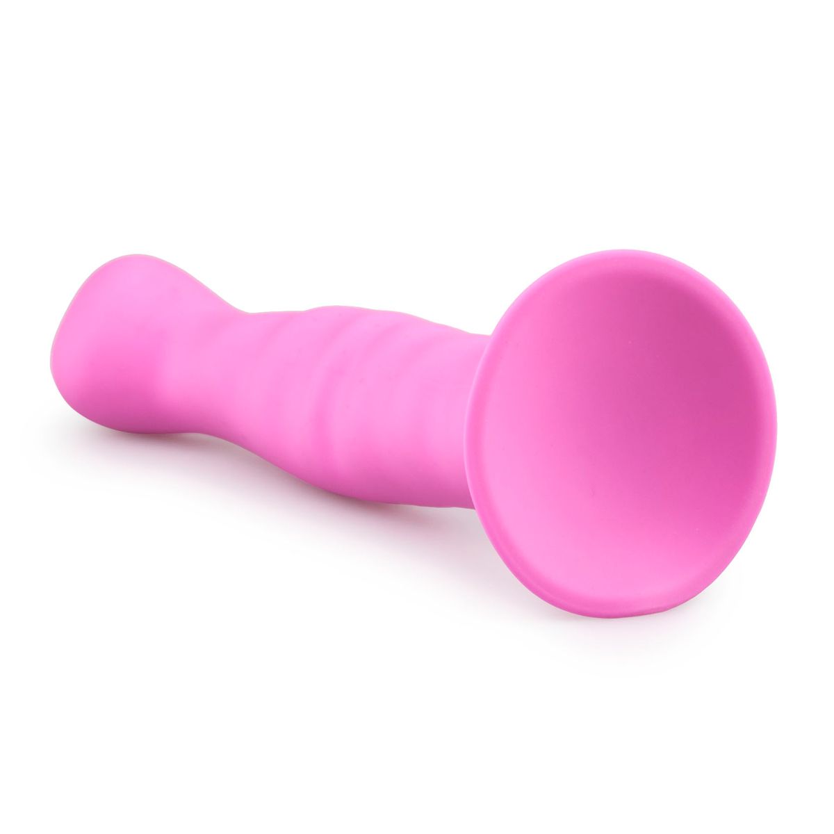Easytoys Anal Collection - Ribbed Silicone Suction Cup Dildo Roze (1 stuk) - image 3