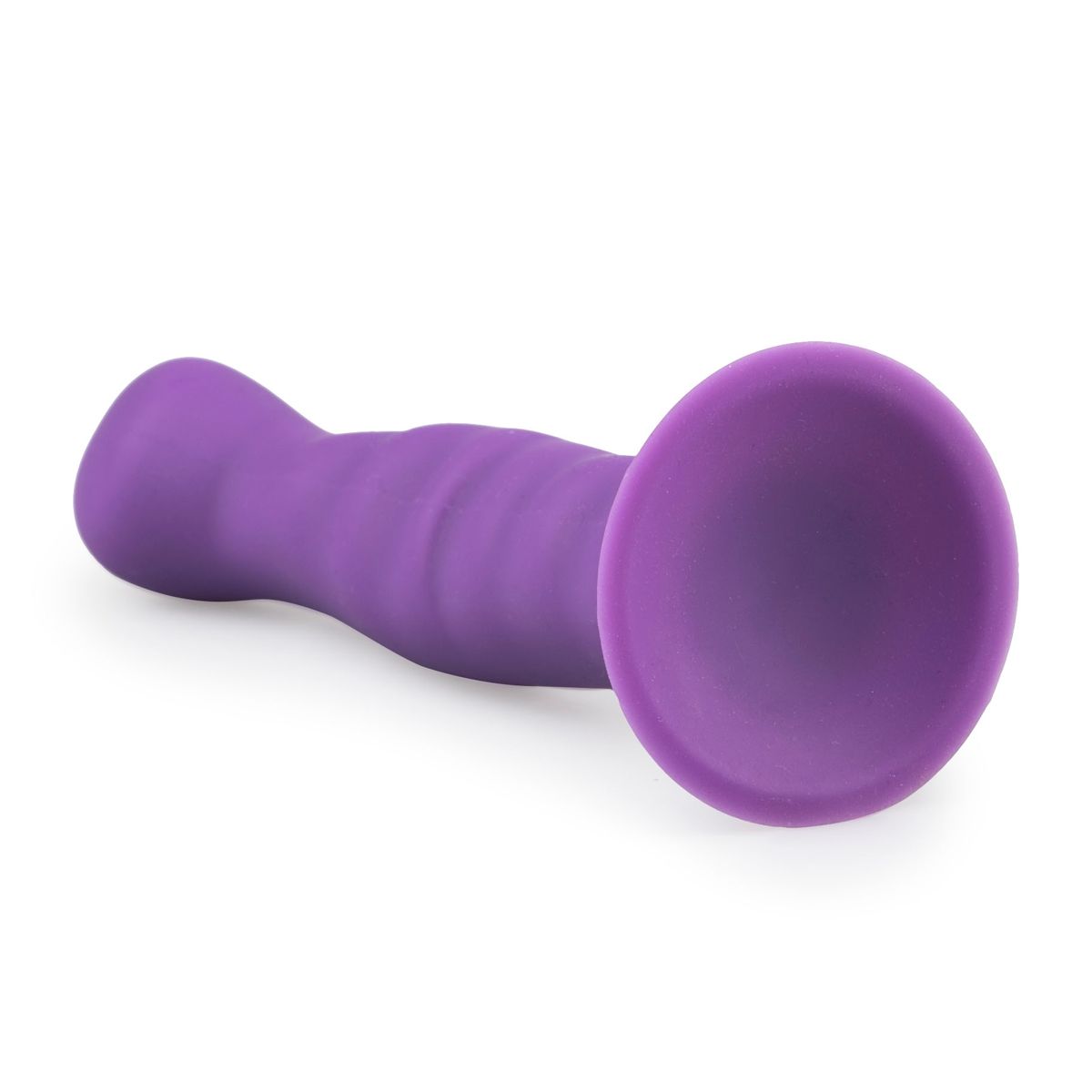 Easytoys Anal Collection - Ribbed Silicone Suction Cup Dildo Paars (1 stuk) - image 4