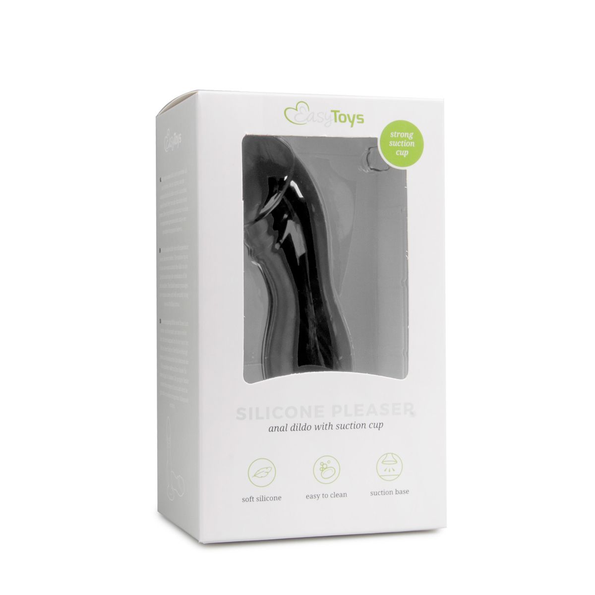 Easytoys Anal Collection - Silicone Suction Cup Dildo Zwart (1 stuk)
