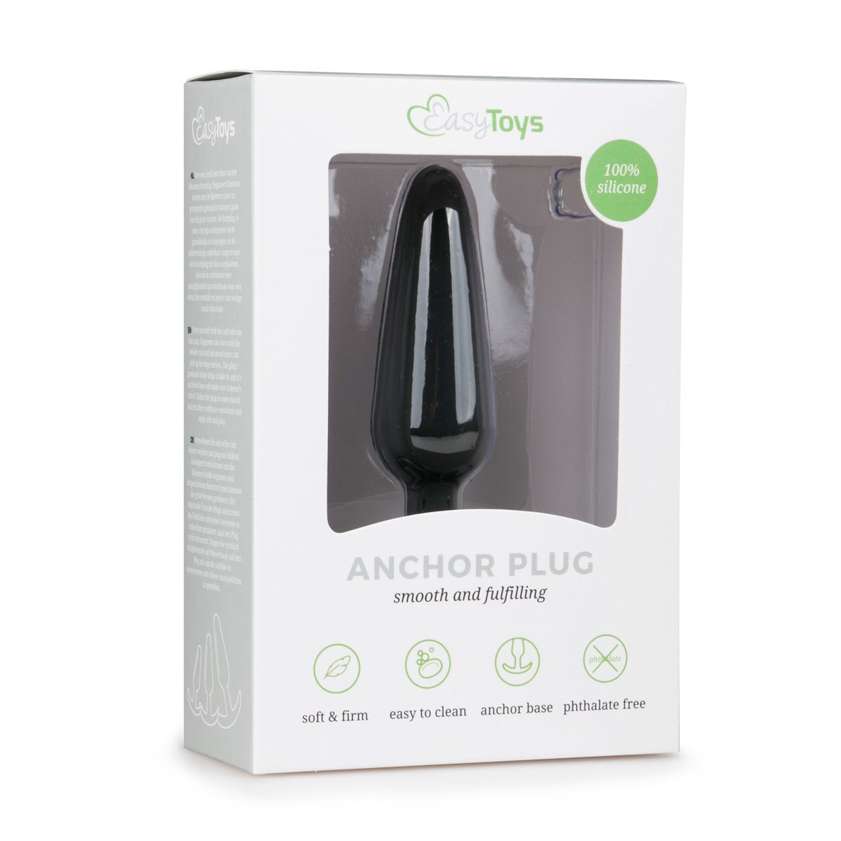 Easytoys Anal Collection - Buttplug Medium Zwart (1 stuk)