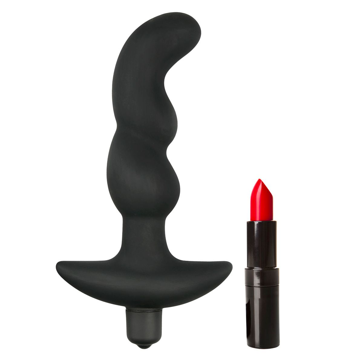 Easytoys Anal Collection - Silicone Prostate Vibrator Zwart (1 stuk) - image 4