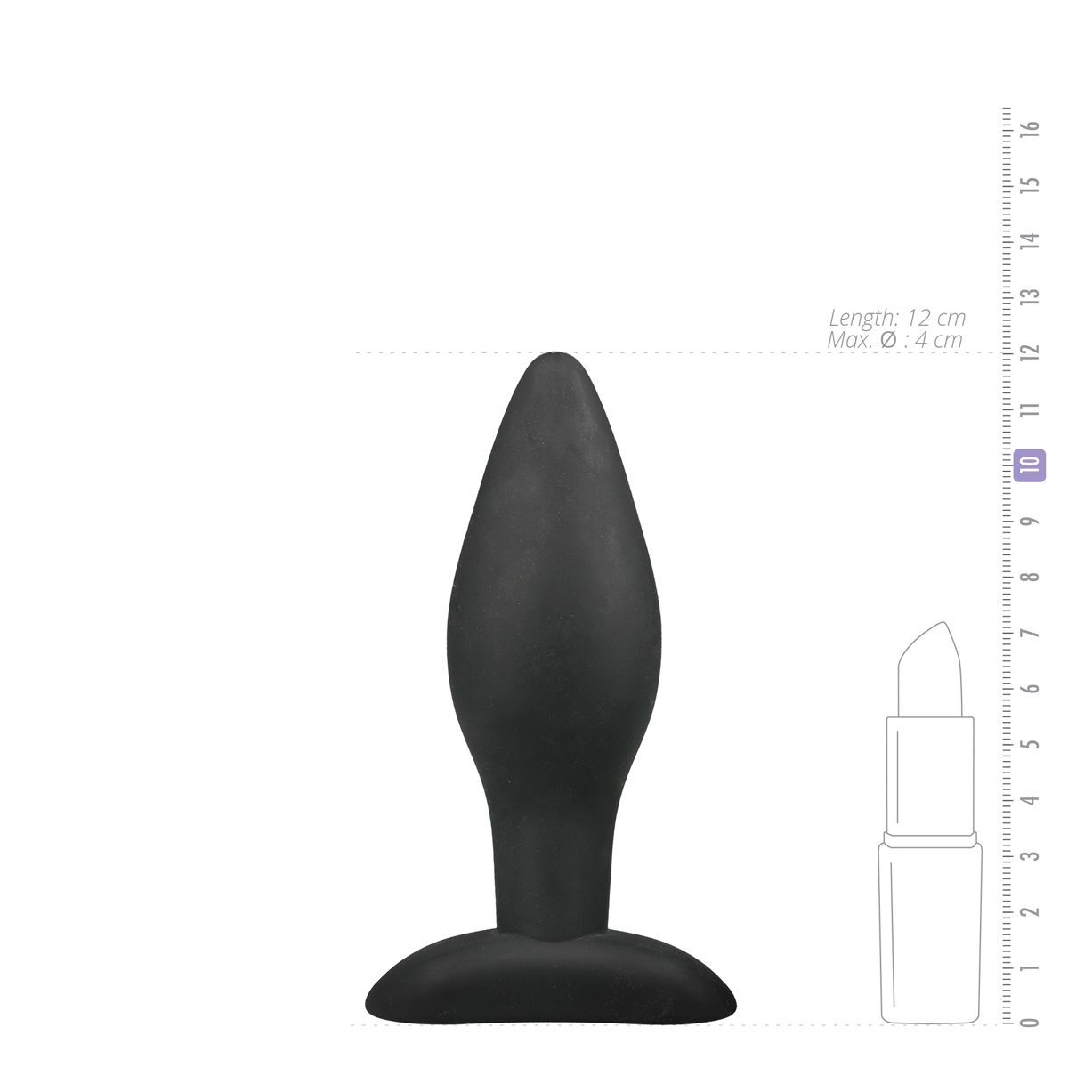 Easytoys Anal Collection - Silicone Buttplug Medium Zwart (1 stuk) - image 4