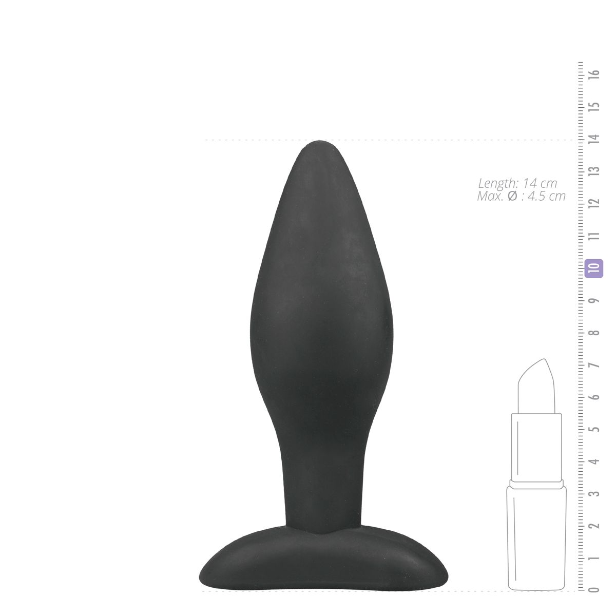 Easytoys Anal Collection - Silicone Buttplug Large Zwart (1 stuk) - image 4