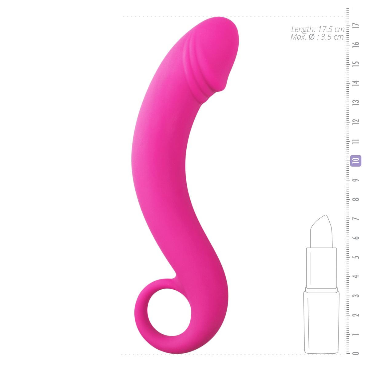 Easytoys Anal Collection - Silicone Prostate Dildo Roze (1 stuk) - image 3