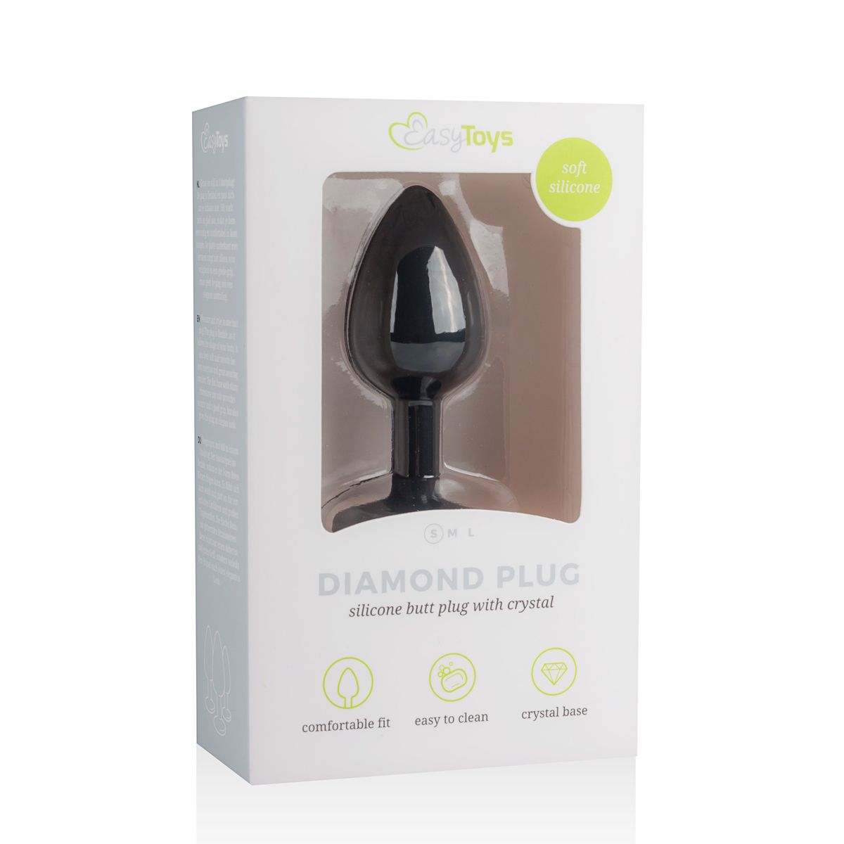 Easytoys Anal Collection - Diamond Plug Small Zwart (1 stuk) - image 3
