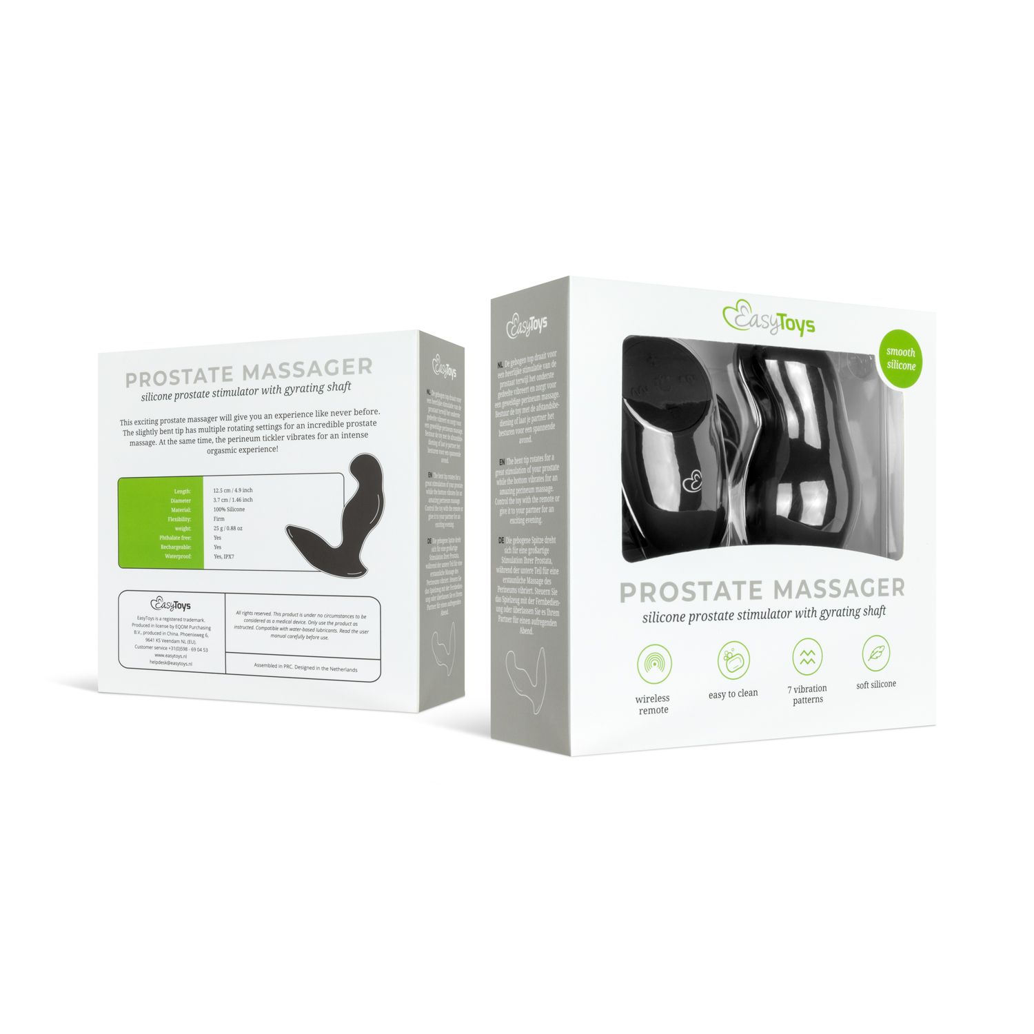 EasyToys - Vibrating Buttplug Zwart (1 stuk)