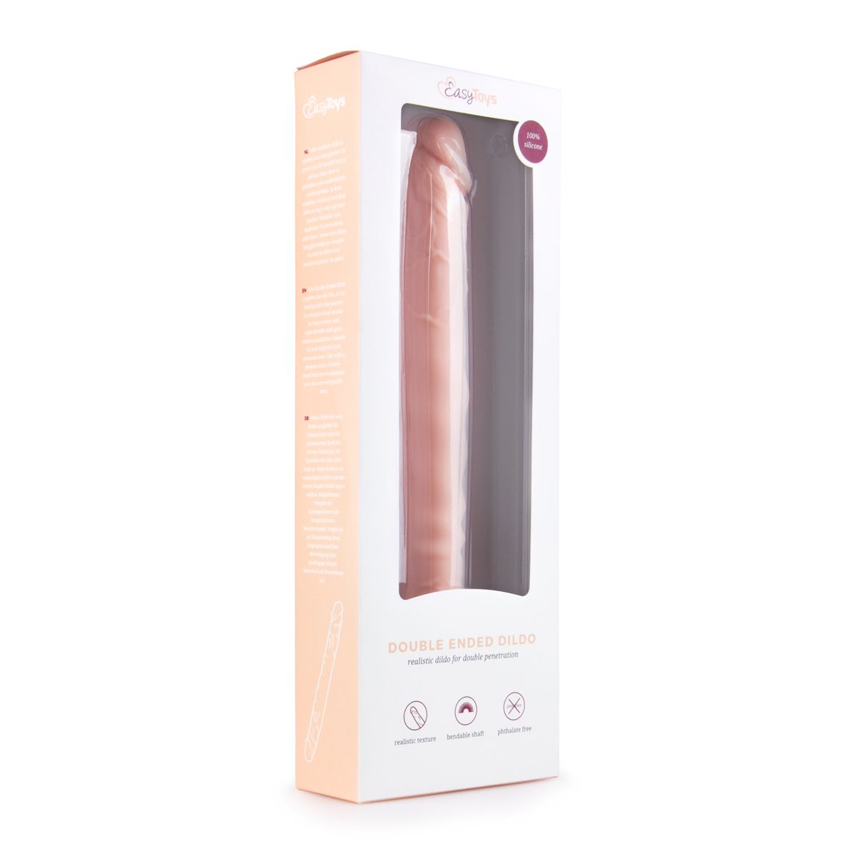 Easytoys Dildo Collection - Silicone Double End Dildo Beige (1 stuk)