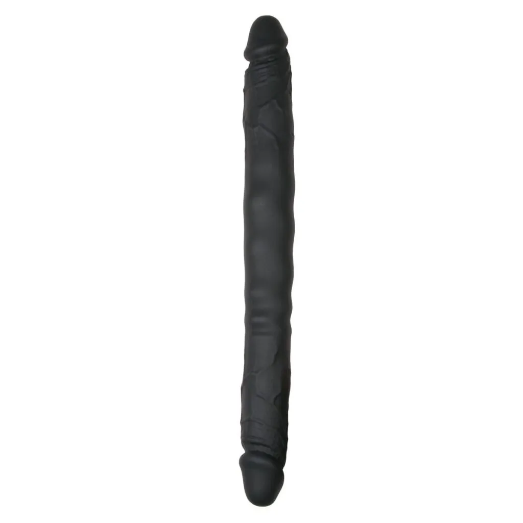 Easytoys Dildo Collection - Silicone Double End Dildo Zwart (1 stuk)