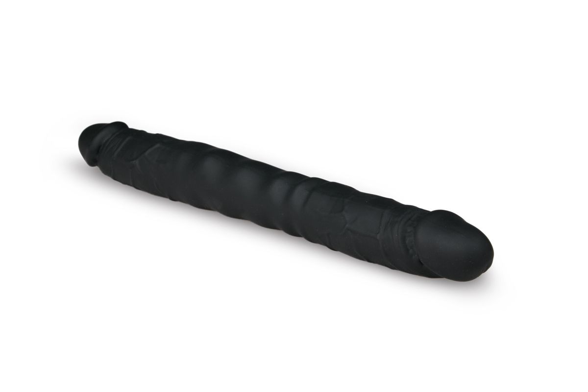 Easytoys Dildo Collection - Silicone Double End Dildo Zwart (1 stuk) - image 2