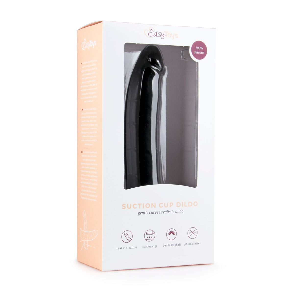 Easytoys Dildo Collection - Suction Cup Dildo Zwart (1 stuk) - image 4