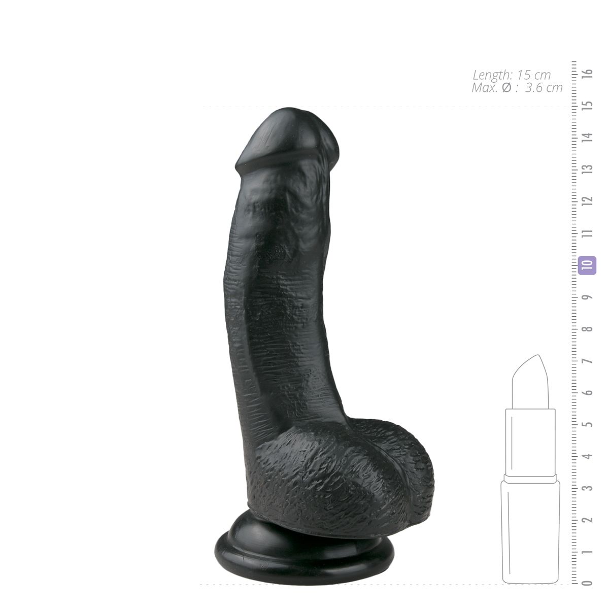 Easytoys Dildo Collection - Realistic Dildo 15 cm Zwart (1 stuk) - image 4