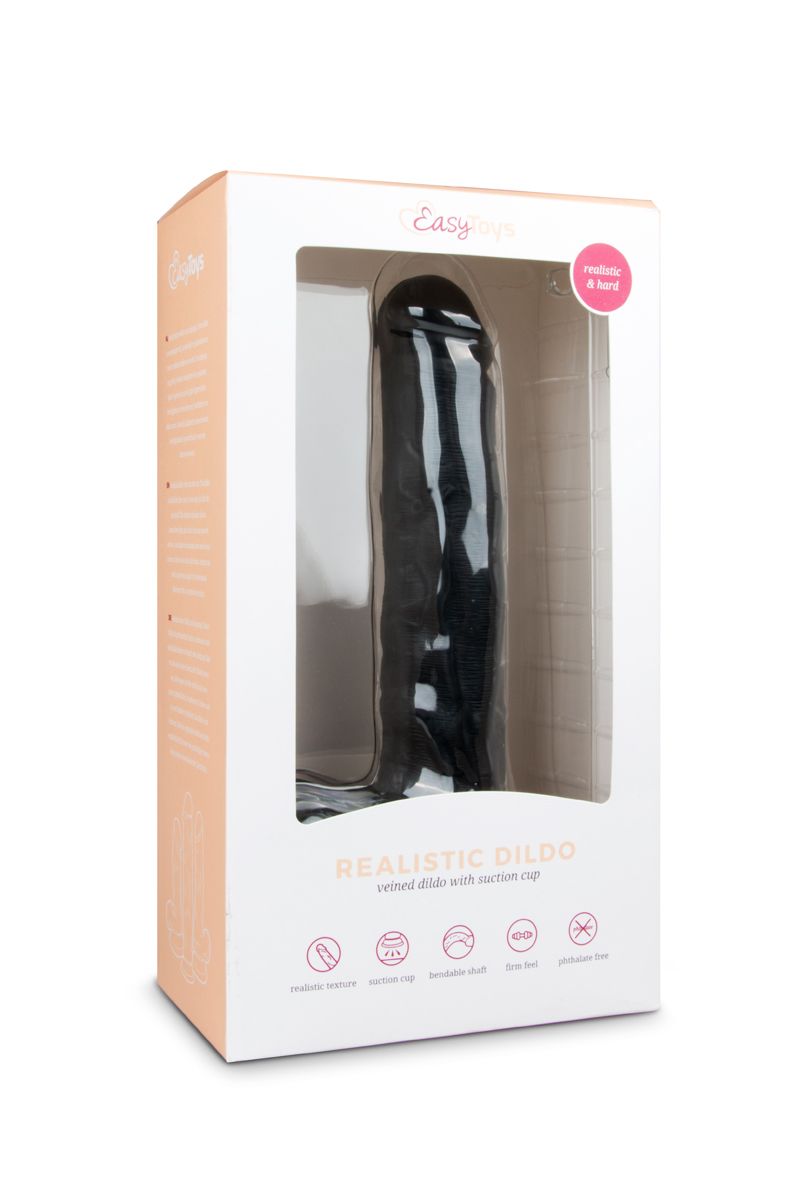 Easytoys Dildo Collection - Realistic Dildo 29.5 cm Zwart (1 stuk)
