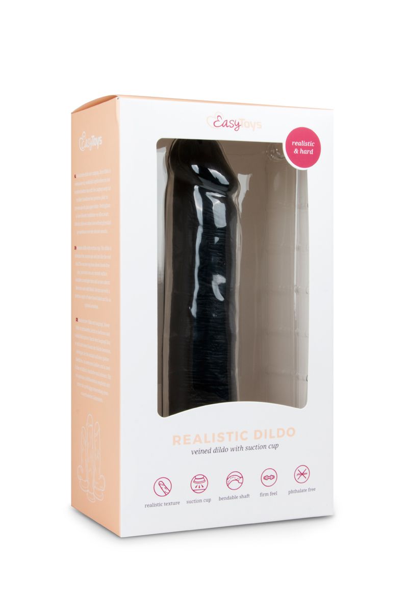 Easytoys Dildo Collection - Realistic Dildo 20.5 cm Zwart (1 stuk)