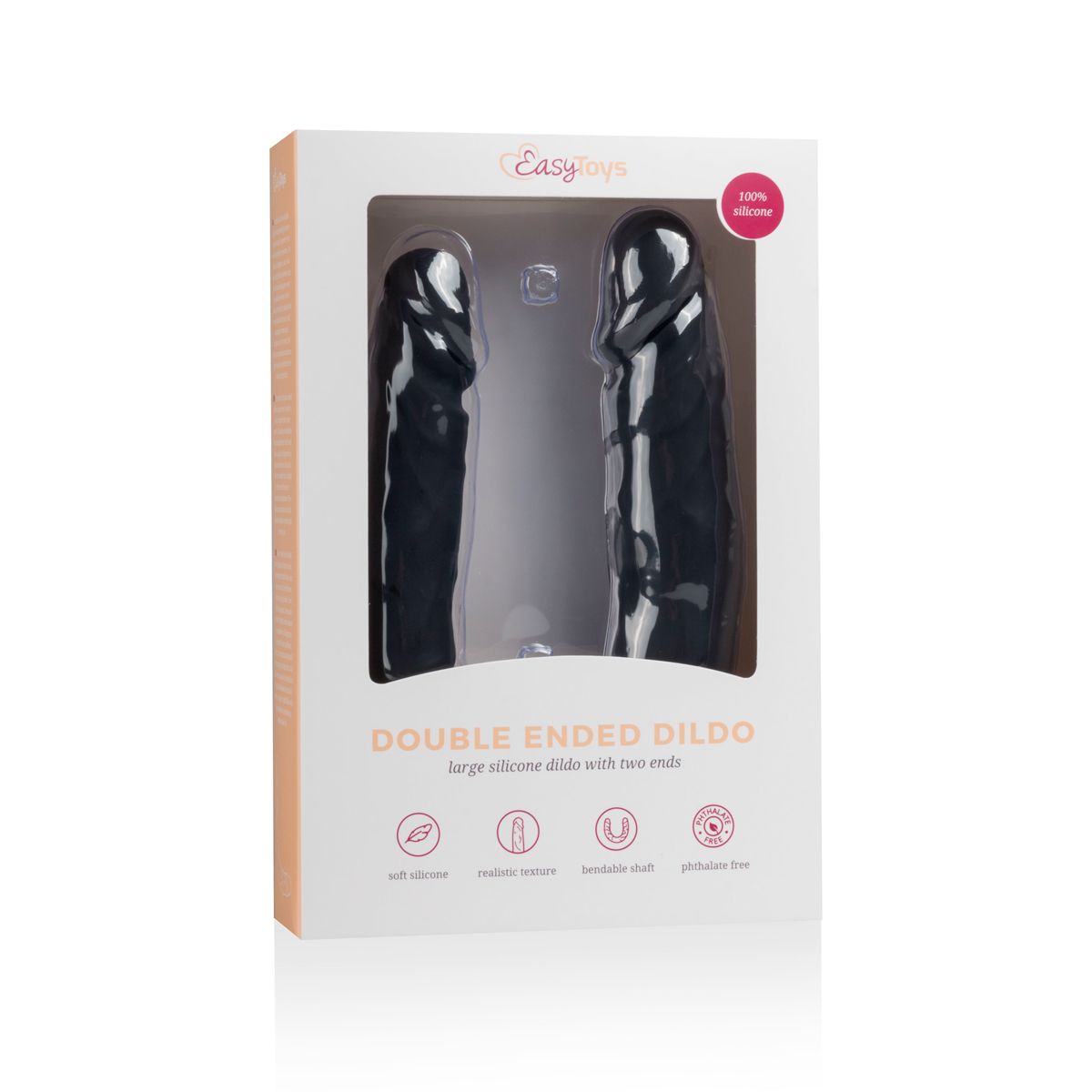 Easytoys Dildo Collection - Double Ended Dildo Zwart (1 stuk)