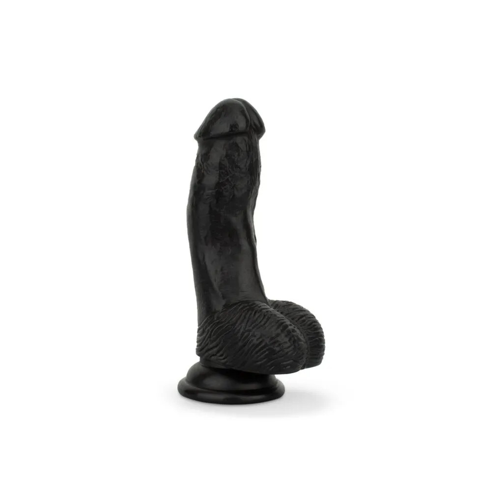 Easytoys Dildo Collection - Dildo with Balls 12 cm Zwart (1 stuk)