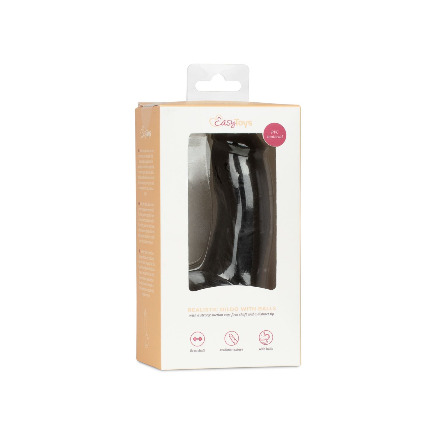 Easytoys Dildo Collection - Dildo with Balls 12 cm Zwart (1 stuk) - image 3