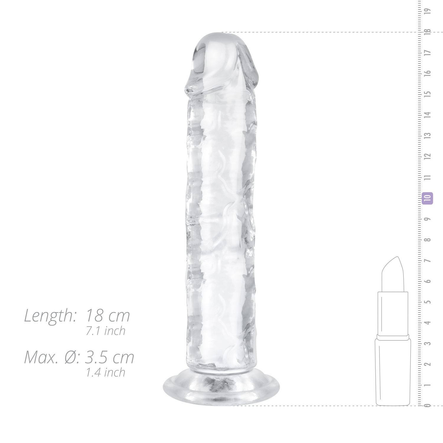 Easytoys Dildo Collection - Jelly Dildo without Balls 16 cm Transparant (1 stuk) - image 8
