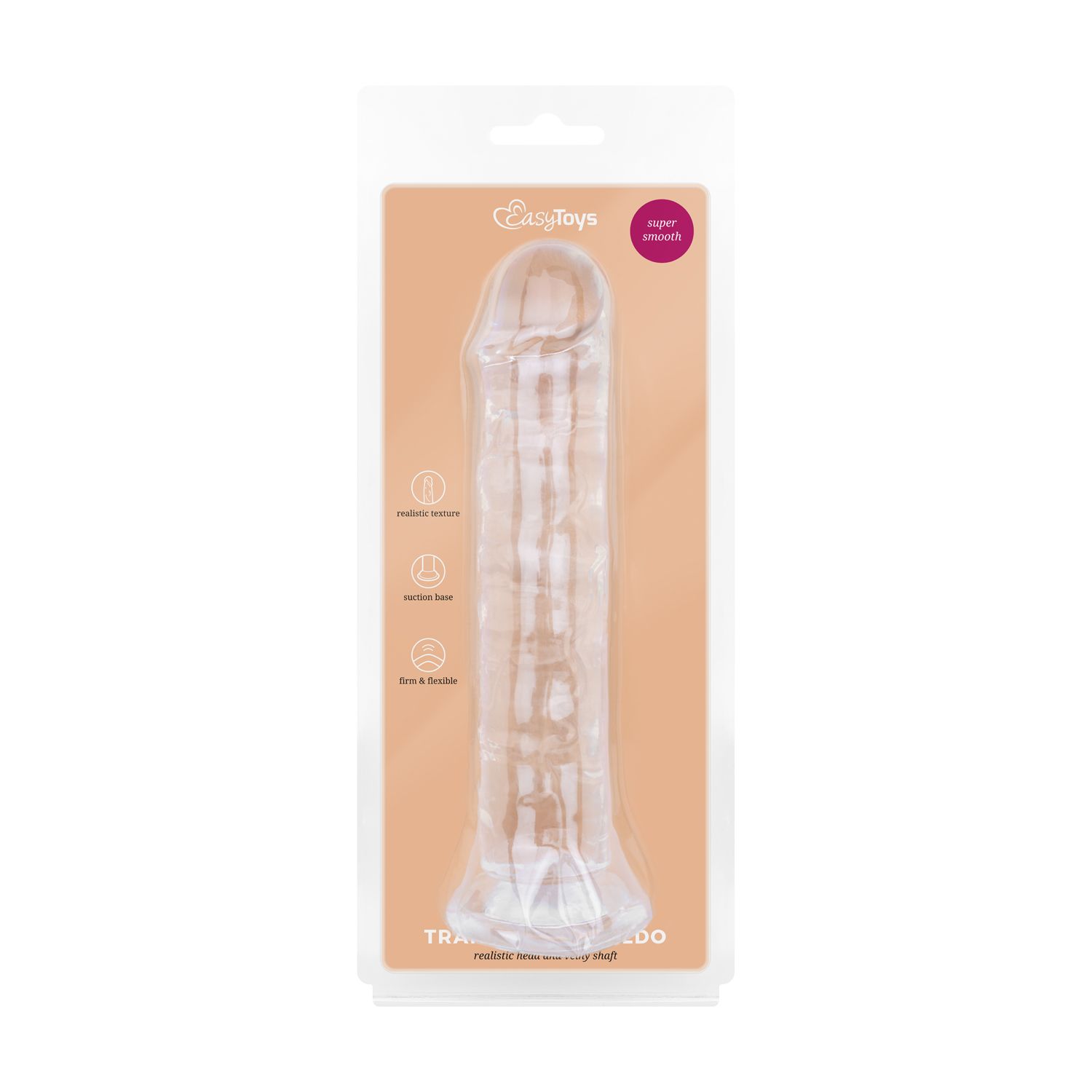 Easytoys Dildo Collection - Jelly Dildo without Balls 18 cm Transparant (1 stuk) - image 9