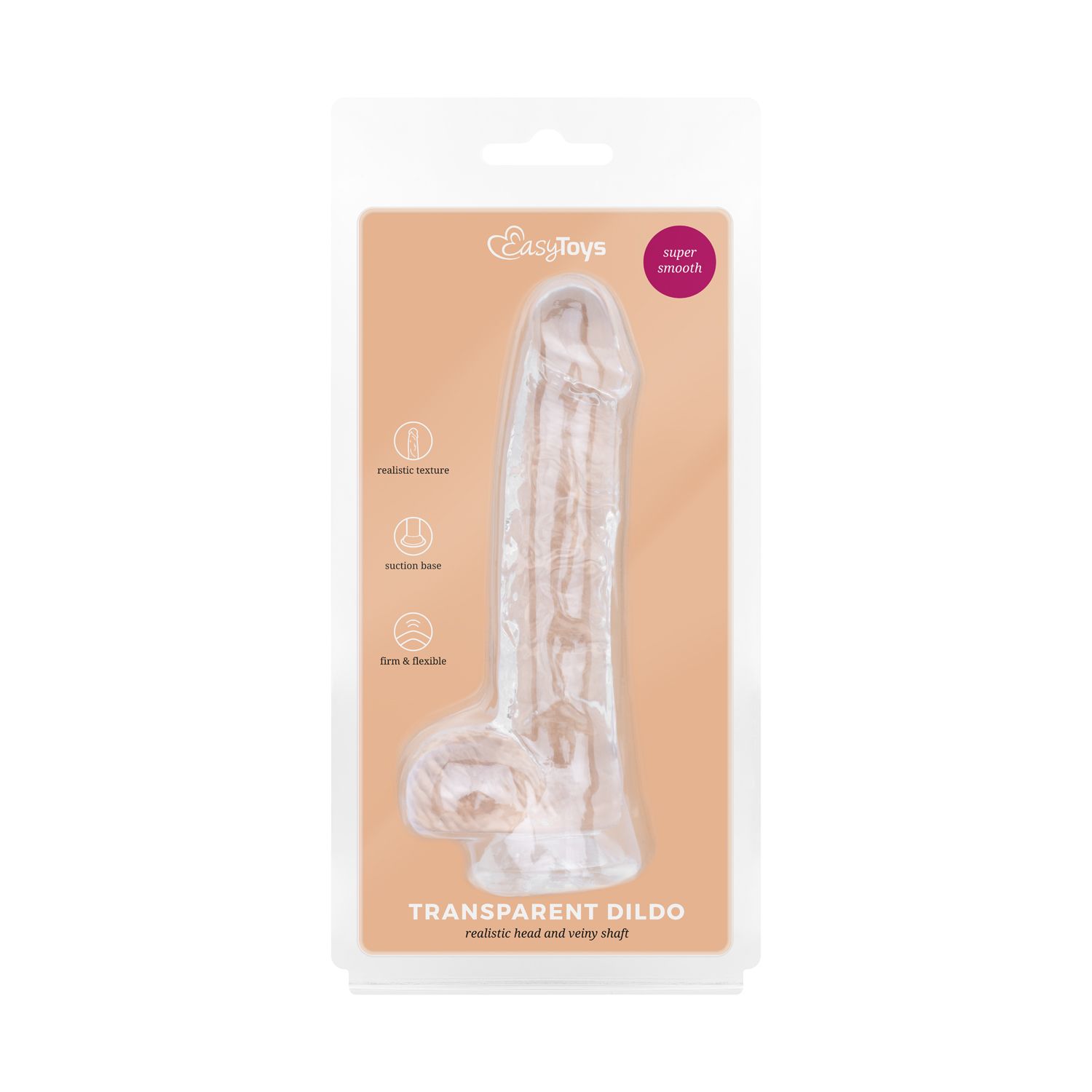 Easytoys Dildo Collection - Jelly Dildo with Balls 13.5 cm Transparant (1 stuk) - image 8