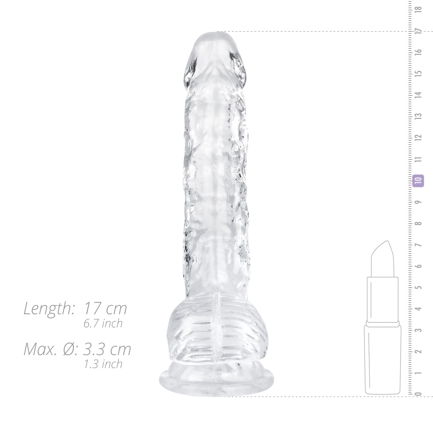 Easytoys Dildo Collection - Jelly Dildo with Balls 15 cm Transparant (1 stuk) - image 7