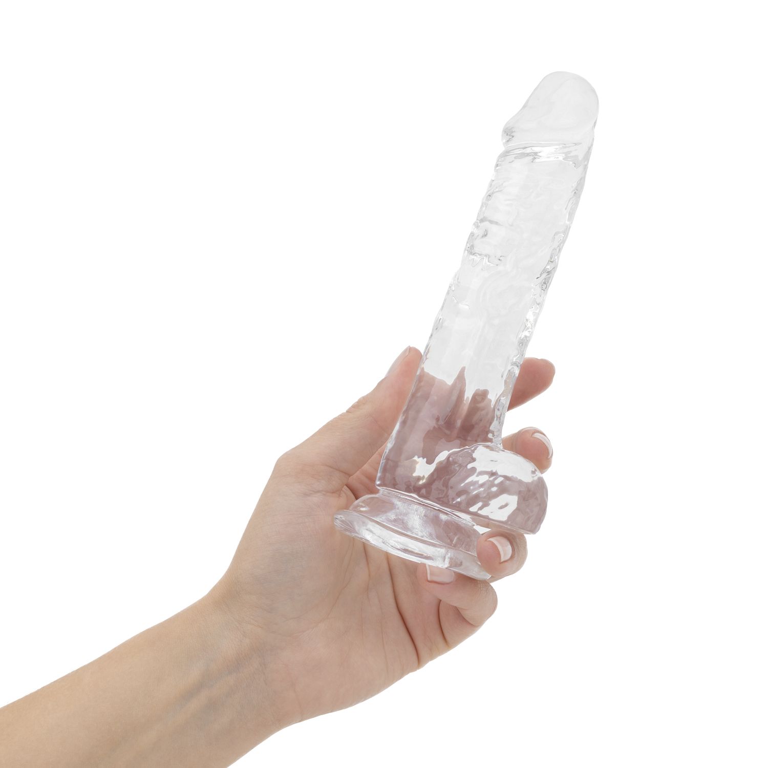 Easytoys Dildo Collection - Jelly Dildo with Balls 17 cm Transparant (1 stuk)