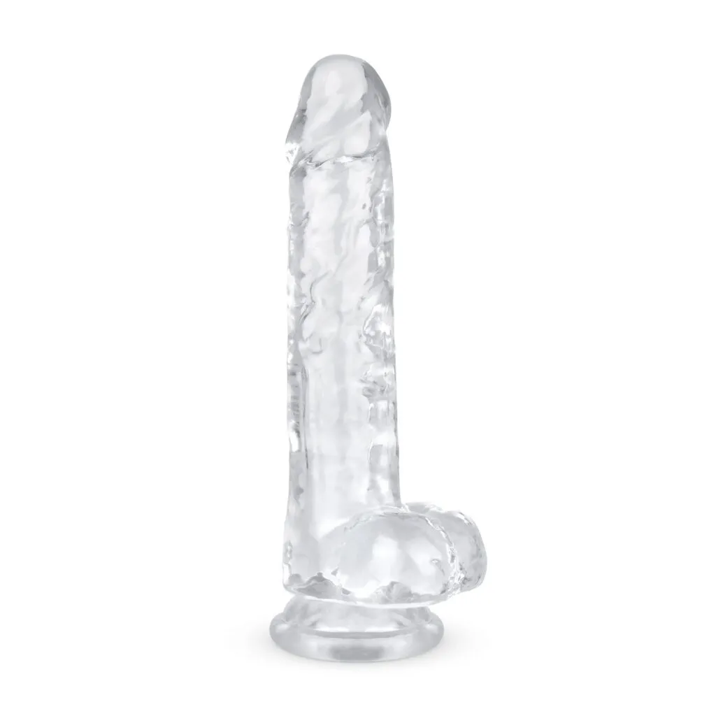 Easytoys Dildo Collection - Jelly Dildo with Balls 19 cm Transparant (1 stuk)