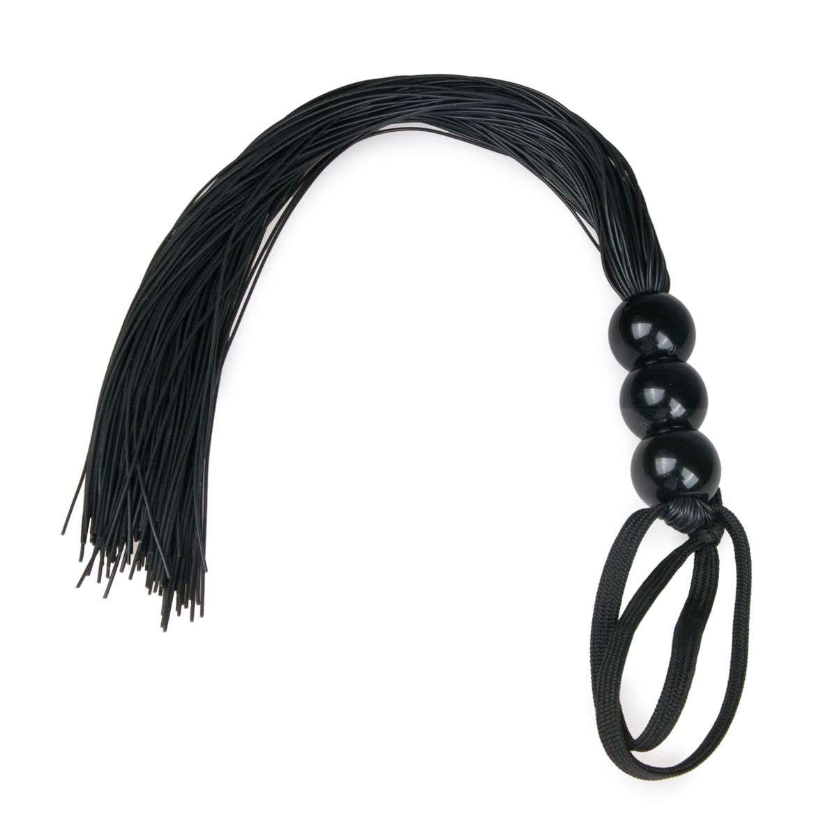 Easytoys Fetish Collection - Silicone Whip Zwart (1 stuk)