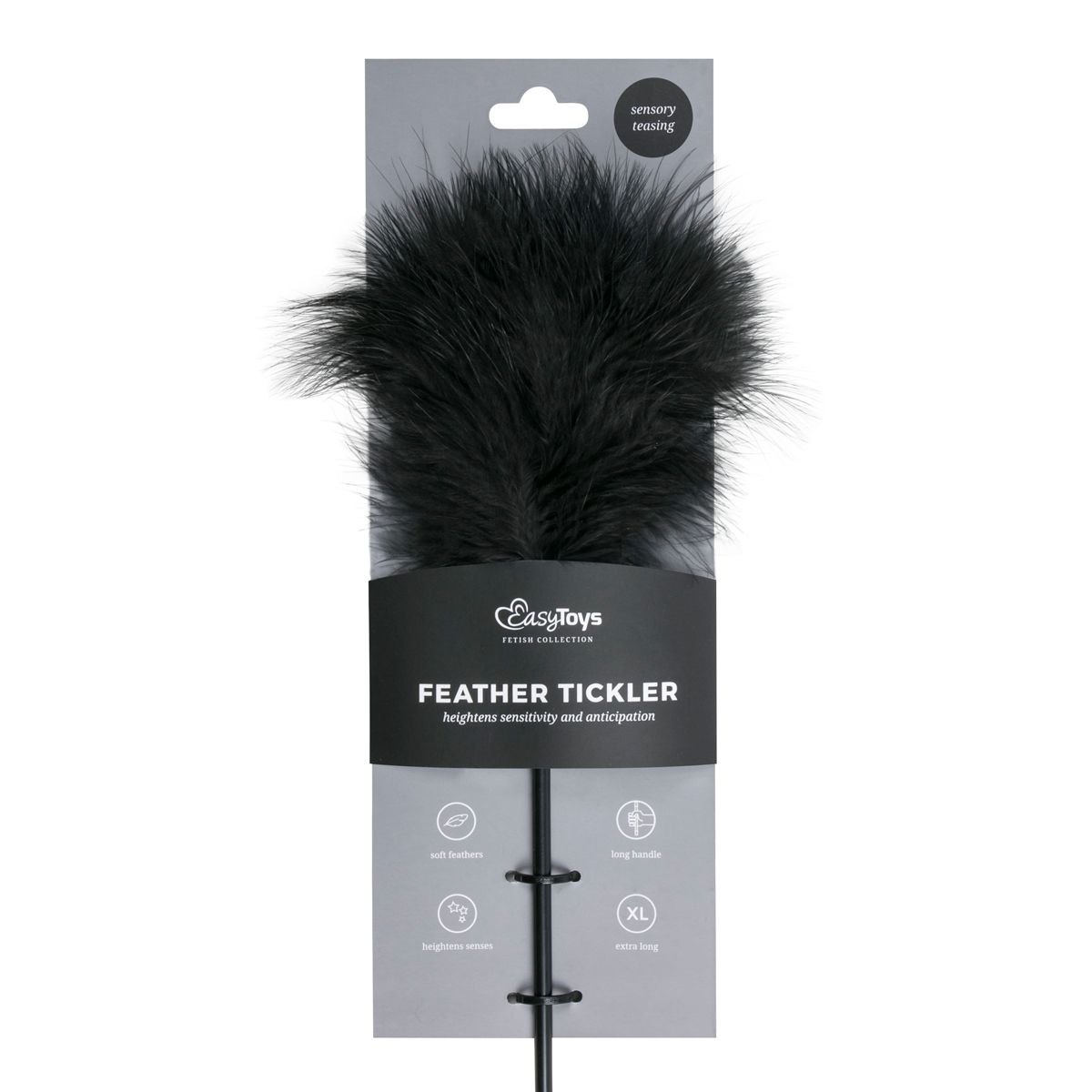Easytoys Fetish Collection - Tickler Long Zwart (1 stuk)