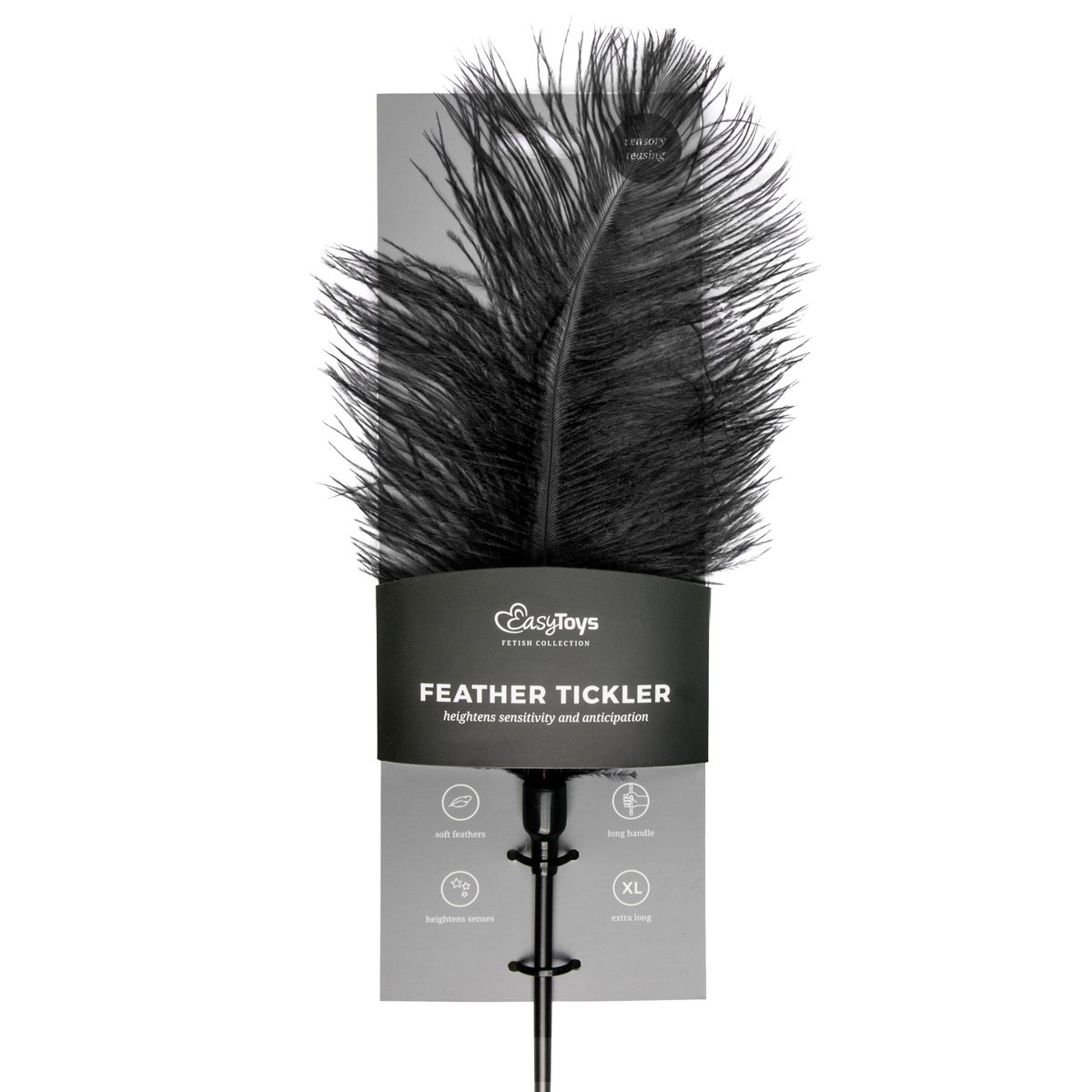 Easytoys Fetish Collection - Feather Tickler Zwart (1 stuk)
