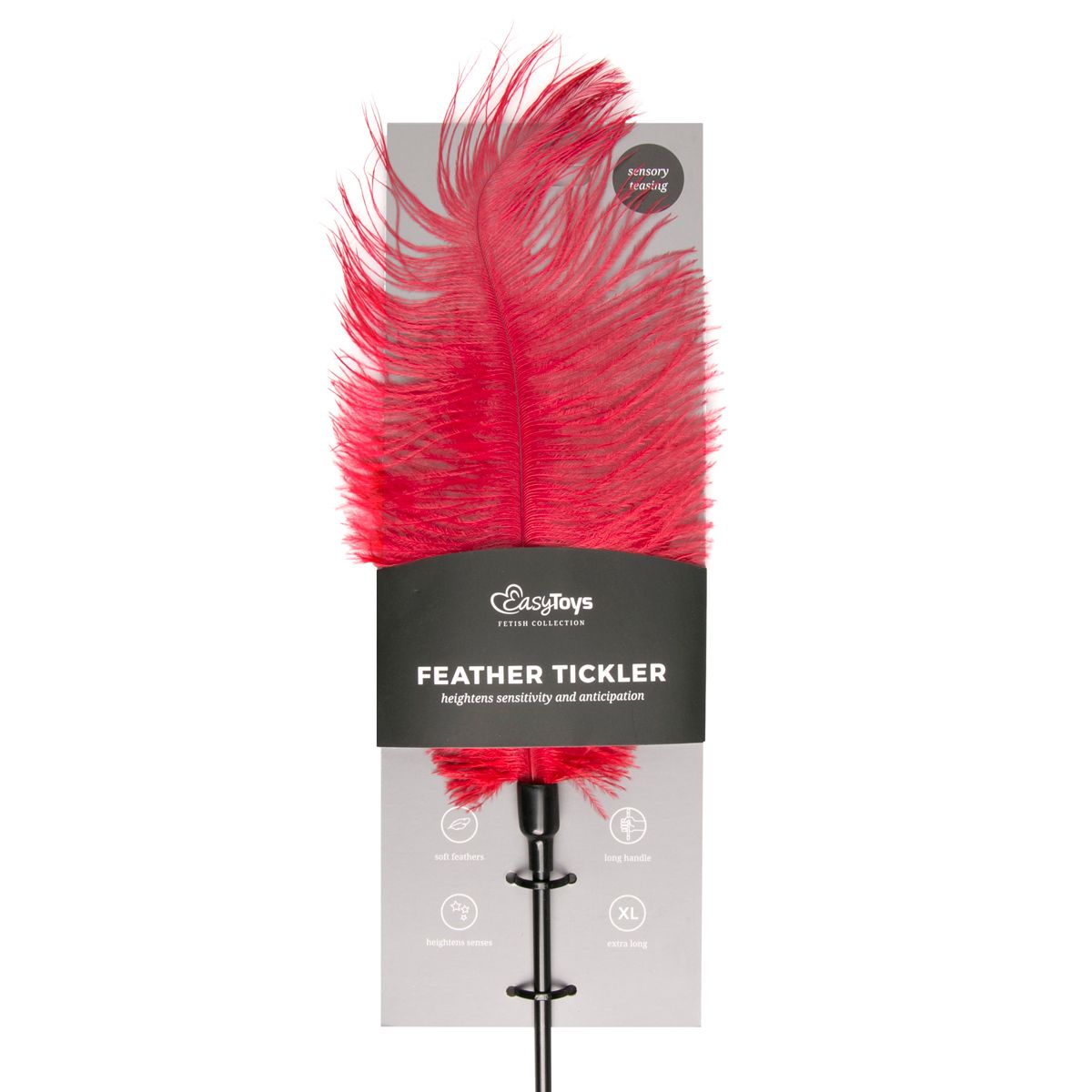 Easytoys Fetish Collection - Feather Tickler Rood (1 stuk)