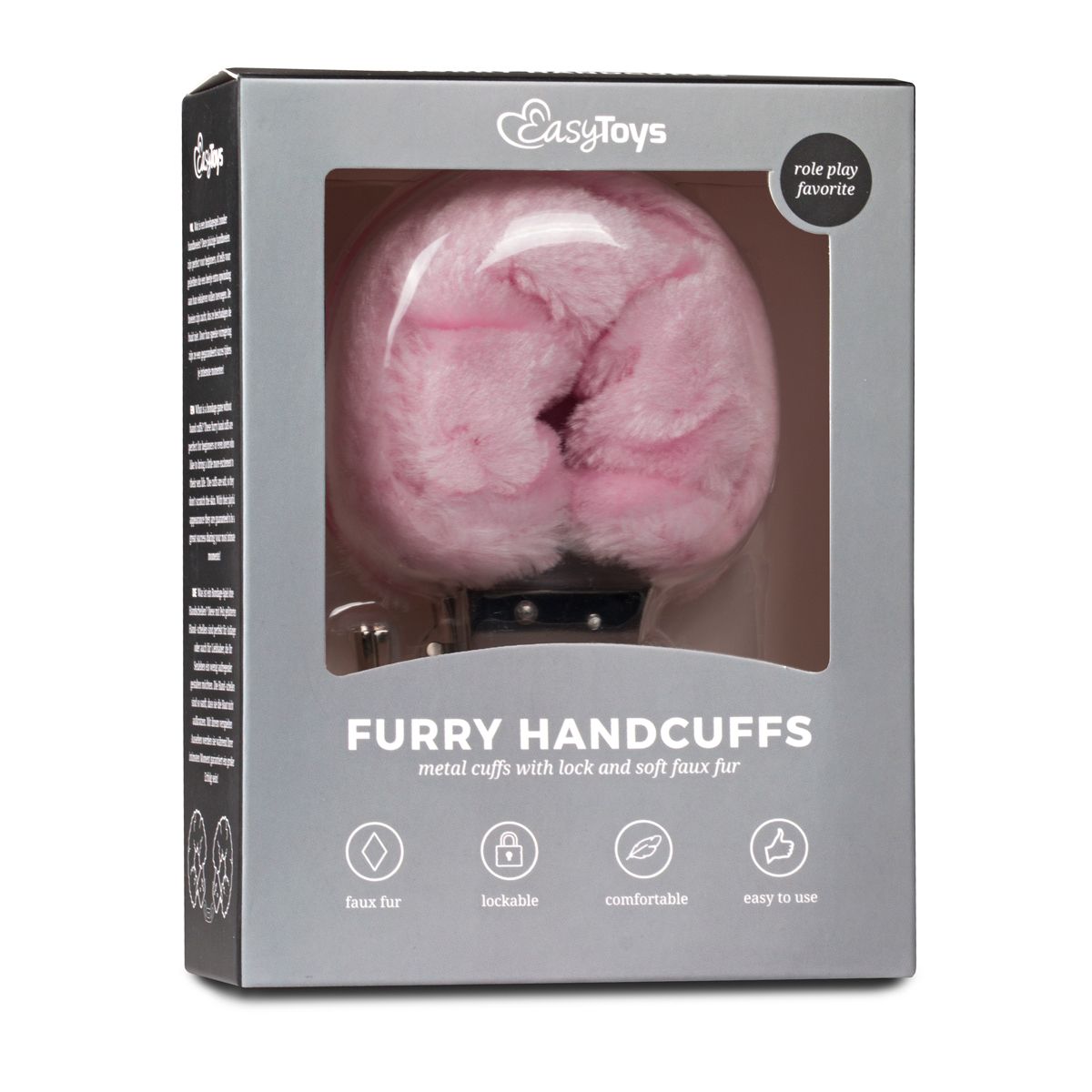 Easytoys Fetish Collection - Furry Handcuffs Roze (1 stuk)
