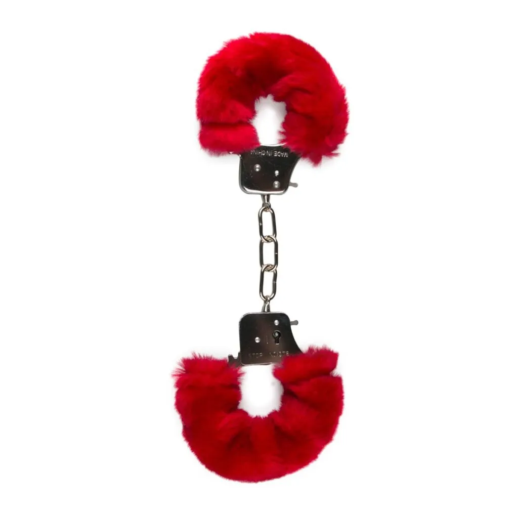 Easytoys Fetish Collection - Furry Handcuffs Rood (1 stuk)