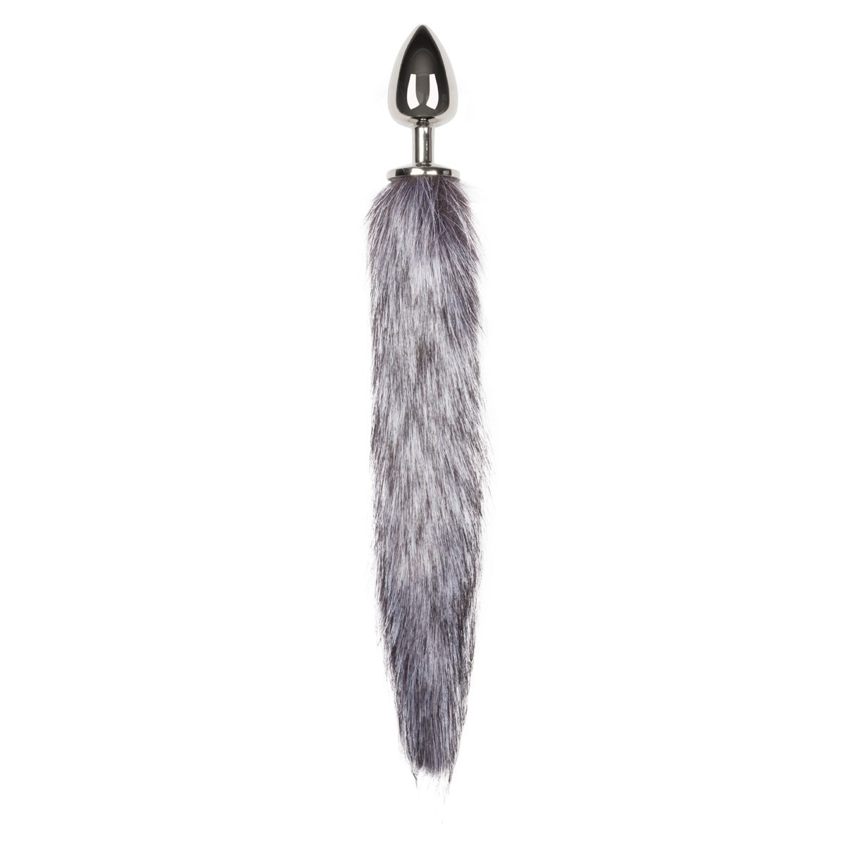 Easytoys Fetish Collection - Silver Fox Tail Plug L Zilver (1 stuk)