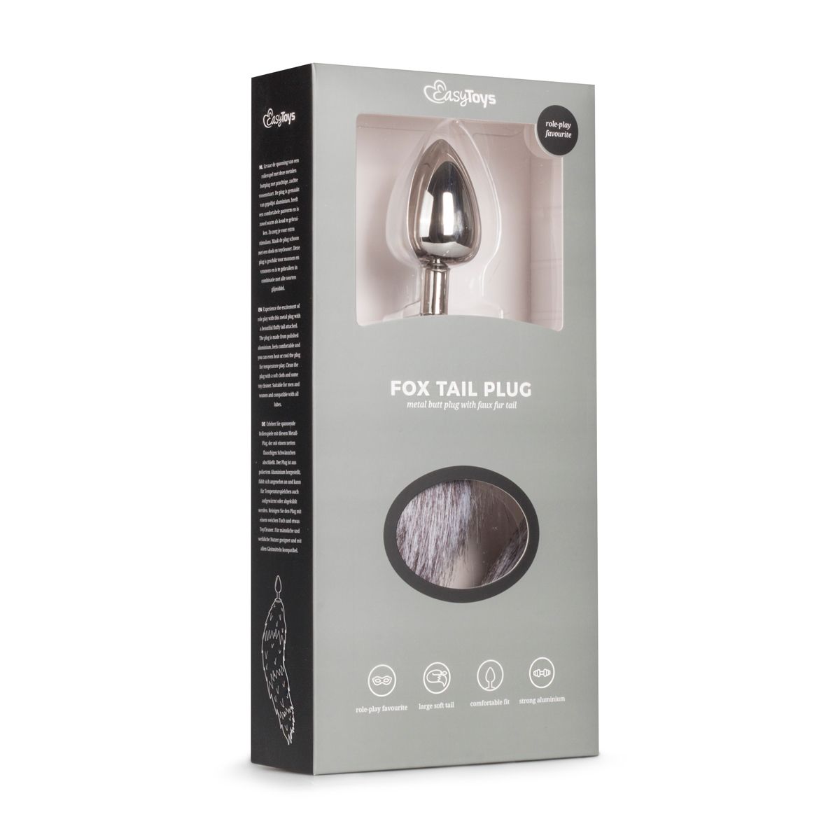 Easytoys Fetish Collection - Silver Fox Tail Plug L Zilver (1 stuk) - image 4